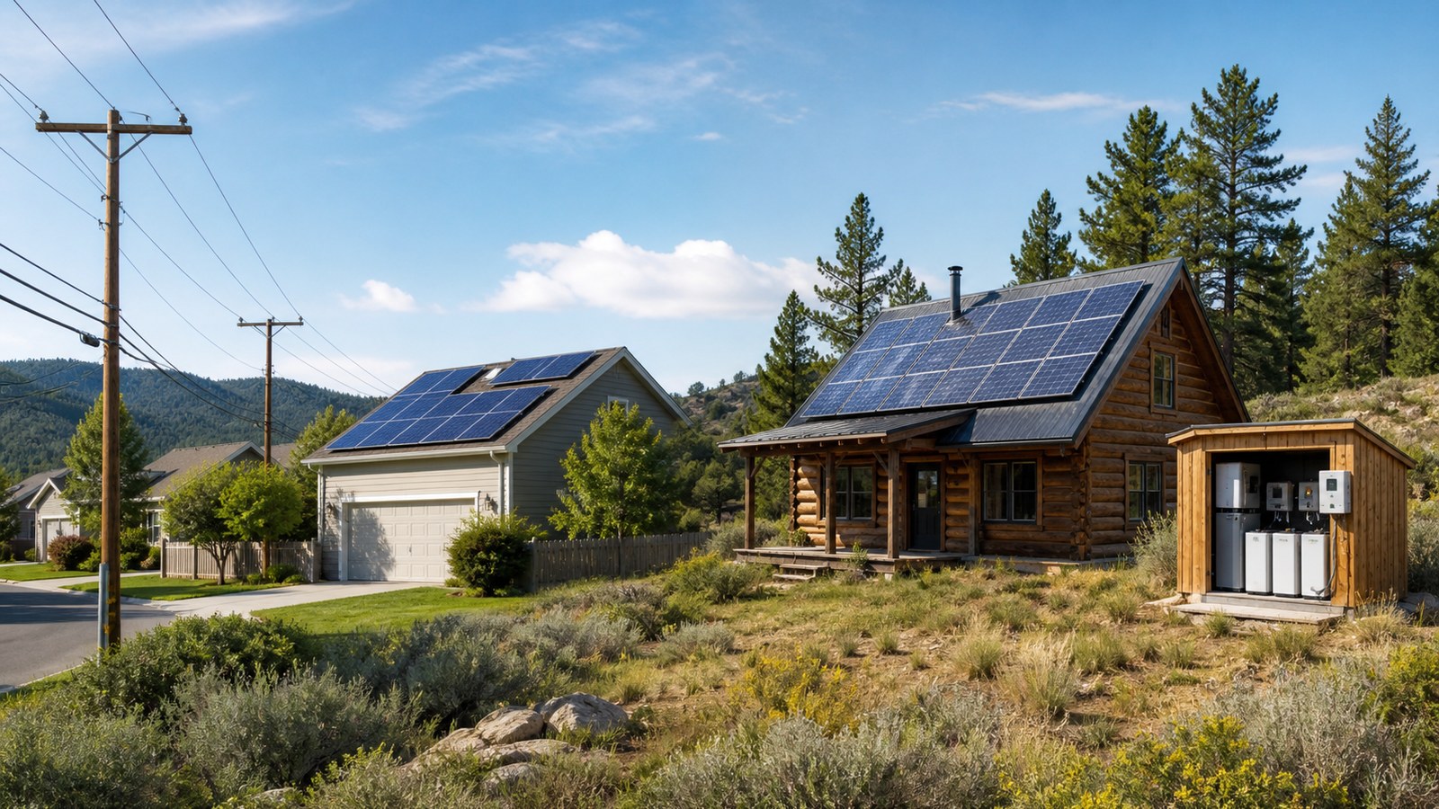 Grid-Tied vs Off-Grid Home Solar Systems: Which Is Better? solar explainer image